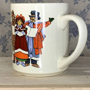 Rare Vintage Christmas Carolers Mug